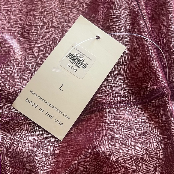 Emily Hsu Designs Leggings Pink Shimmer 2024 Special Edition - Picture 5 of 8